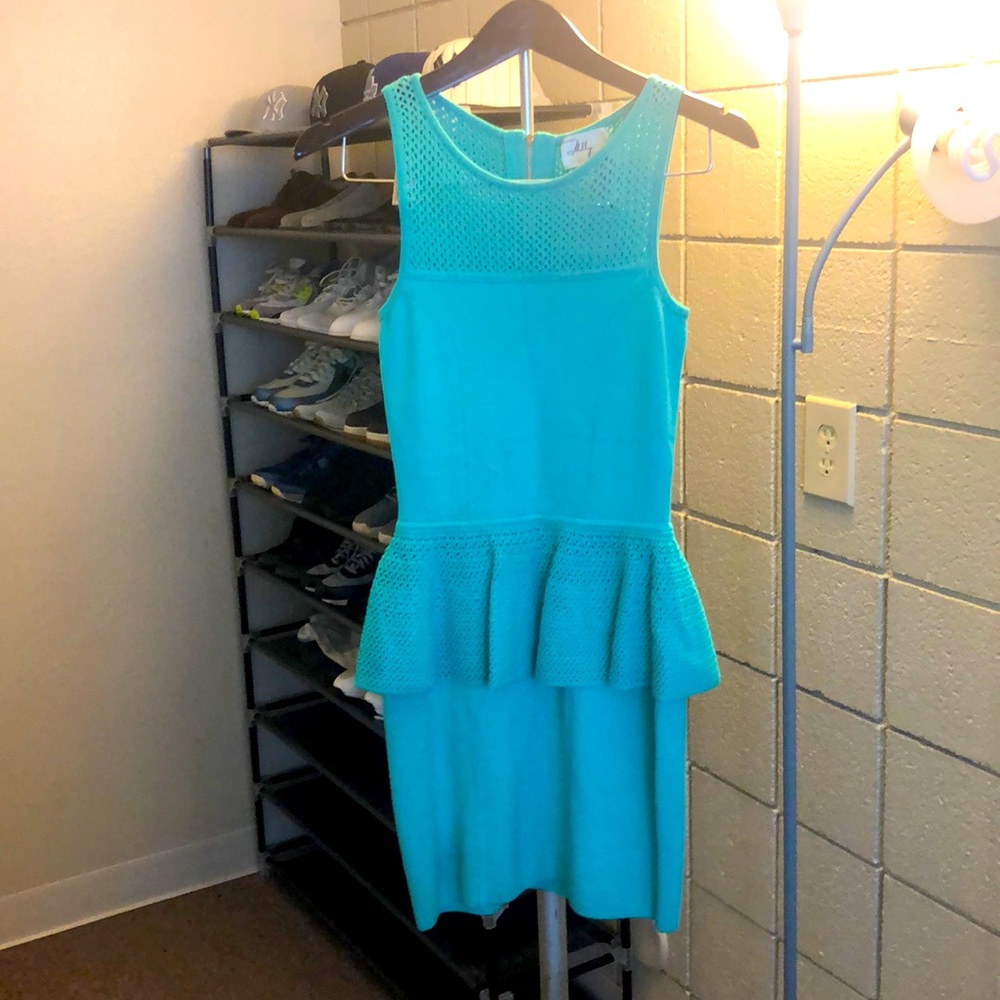 Milly TeaL Sweater Spring Dress Size Petite